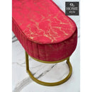 3 Seater Luxury Sprinkle Shade Wooden Stool With Steel Stand -1277