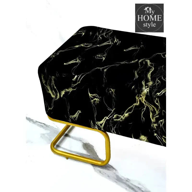 3 Seater Luxury Sprinkle Shade Wooden Stool With Steel Stand -1278