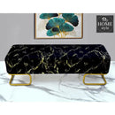 3 Seater Luxury Sprinkle Shade Wooden Stool With Steel Stand -1278