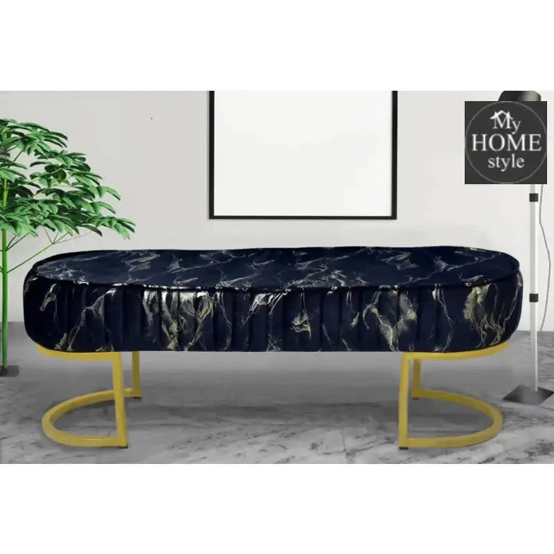 3 Seater Luxury Sprinkle Shade Wooden Stool With Steel Stand -1279