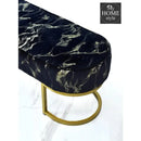 3 Seater Luxury Sprinkle Shade Wooden Stool With Steel Stand -1279