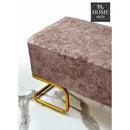 3 Seater Luxury Sprinkle Shade Wooden Stool With Steel Stand -1280