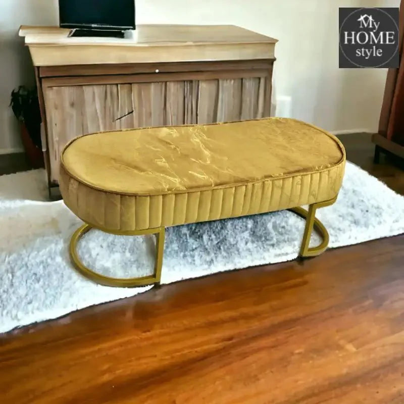 3 Seater Luxury Sprinkle Shade Wooden Stool With Steel Stand -1281