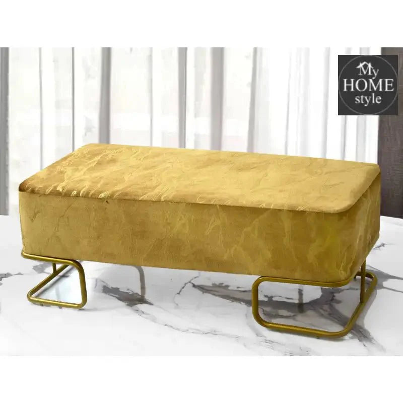 3 Seater Luxury Sprinkle Shade Wooden Stool With Steel Stand -1286