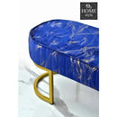 3 Seater Luxury Sprinkle Shade Wooden Stool With Steel Stand -1302