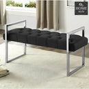 3 Seater Luxury Stainless Steel Ottoman Stool -940