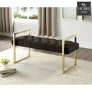 3 Seater Luxury Stainless Steel Ottoman Stool -947