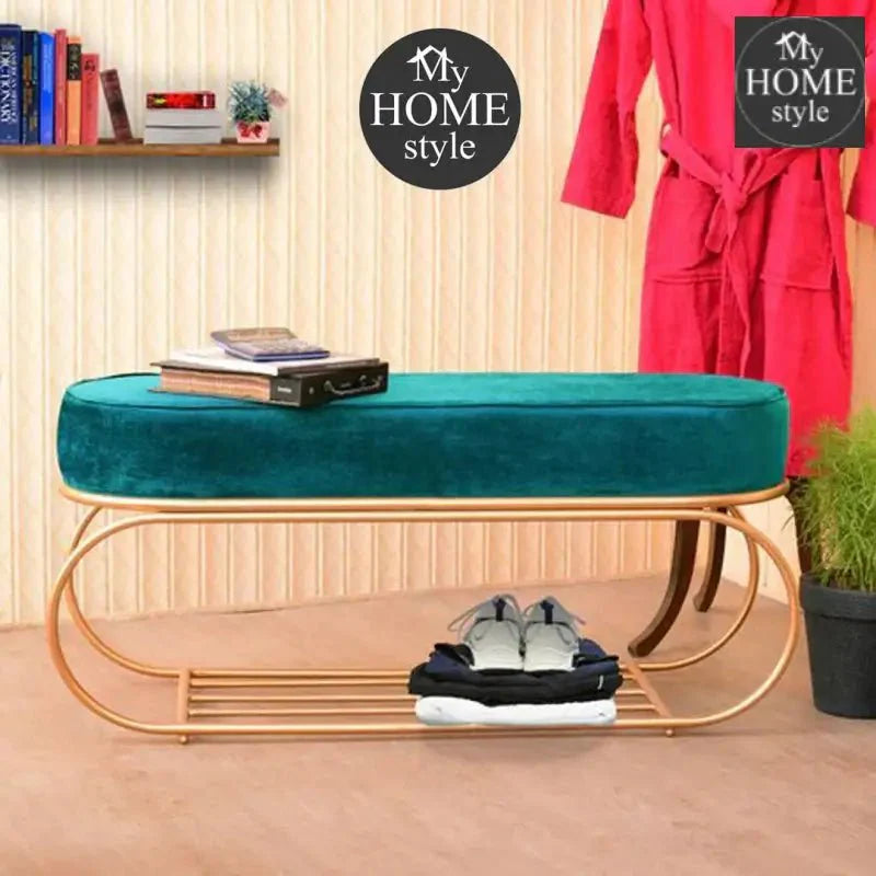 3 seater Luxury Stool With Shoe Rack - 1000