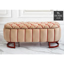 3 Seater Luxury Two Shaded Ottoman Storage Box -1189