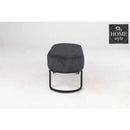 3 Seater Luxury Velvet Stool With Golden Steel Stand -1109