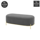 3 Seater Luxury Velvet Stool With Steel Stand -1056