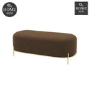 3 Seater Luxury Velvet Stool With Steel Stand -1056