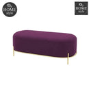 3 Seater Luxury Velvet Stool With Steel Stand -1056