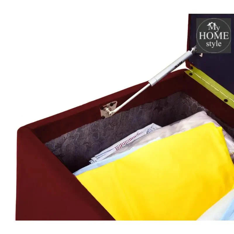3 Seater Ottoman Storage Box With Embroidery-914