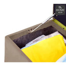 3 Seater Ottoman Storage Box With Embroidery-915