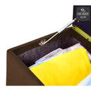 3 Seater Ottoman Storage Box With Embroidery-917