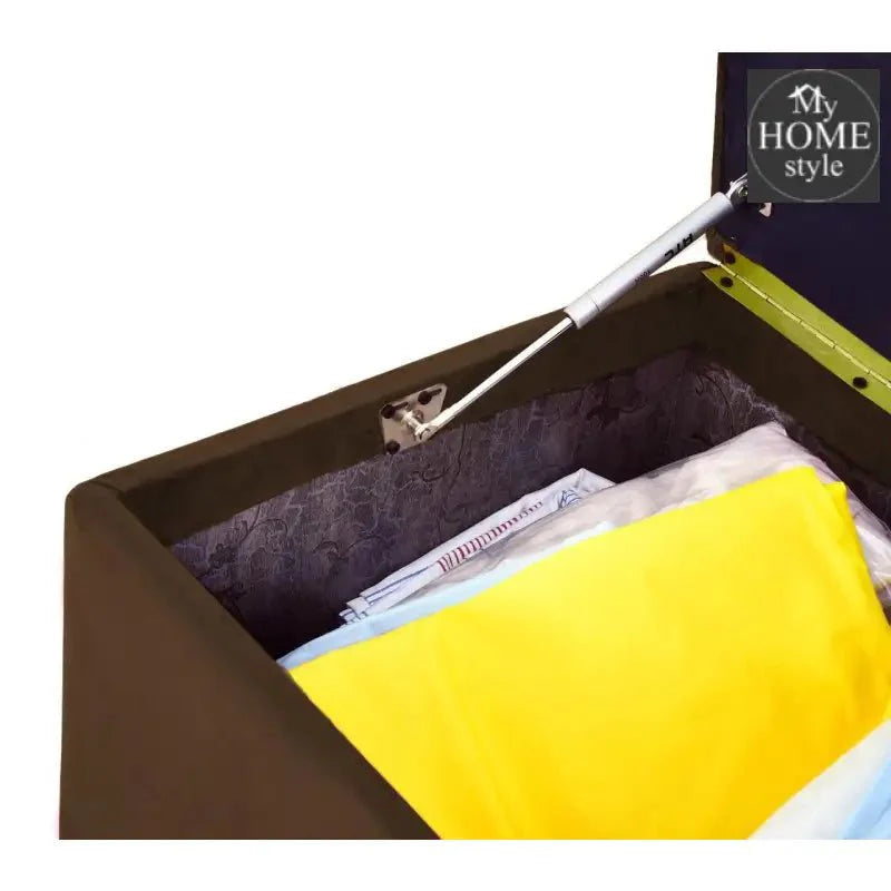 3 Seater Ottoman Storage Box With Embroidery-917