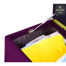 3 Seater Ottoman Storage Box With Embroidery-919