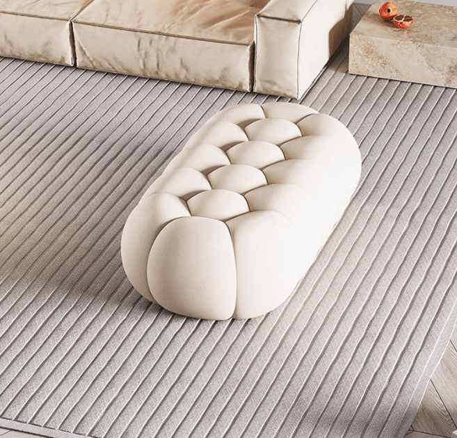 3 Seater Pouffe Velvet Luxury Stool- 1488