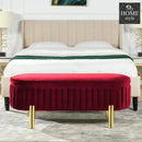 3 Seater Velvet Luxury Stool With Storage Space -1224