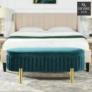 3 Seater Velvet Luxury Stool With Storage Space -1224