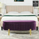 3 Seater Velvet Luxury Stool With Storage Space -1224