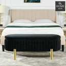 3 Seater Velvet Luxury Stool With Storage Space -1224