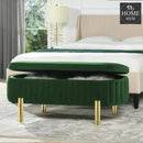 3 Seater Velvet Luxury Stool With Storage Space -1224