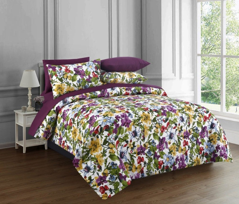 6 Pcs Elegant Bedsheet Set for Summer under AC Use -1252