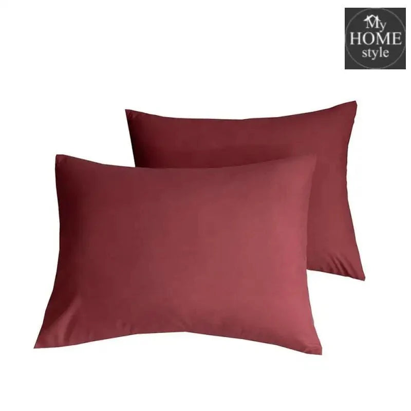 4 Pcs Sateen Duvet Set Maroon