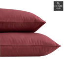 4 Pcs Sateen Duvet Set Maroon