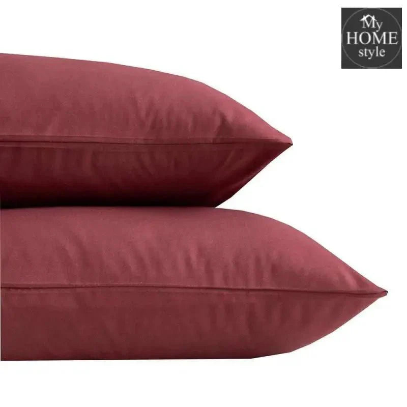4 Pcs Sateen Duvet Set Maroon