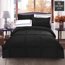 5 Pcs Baratta Pleated Duvet Set Black
