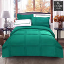 5 Pcs Baratta Pleated Duvet Set Teal