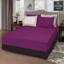 5 PCs Baratta Stitched Fitted Sheet Set Violet
