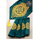 5 Pc's Luxury Velvet Embroidered Table Runner Set