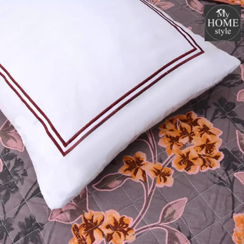 5 Pcs Quilted Printed Bedspread set MHS-10