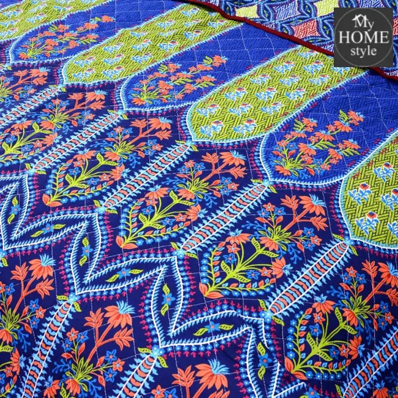 5 Pcs Quilted Printed Bedspread set MHS-11