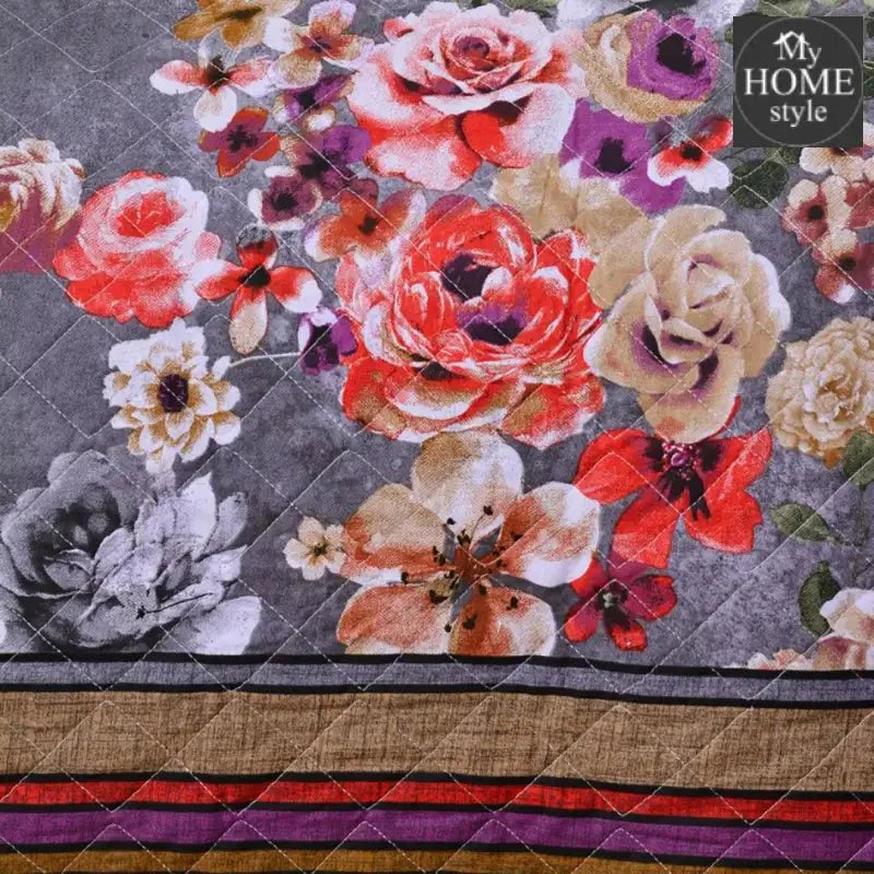 5 Pcs Quilted Printed Bedspread set MHS-13