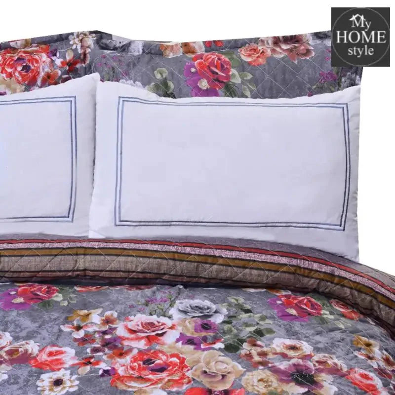 5 Pcs Quilted Printed Bedspread set MHS-13