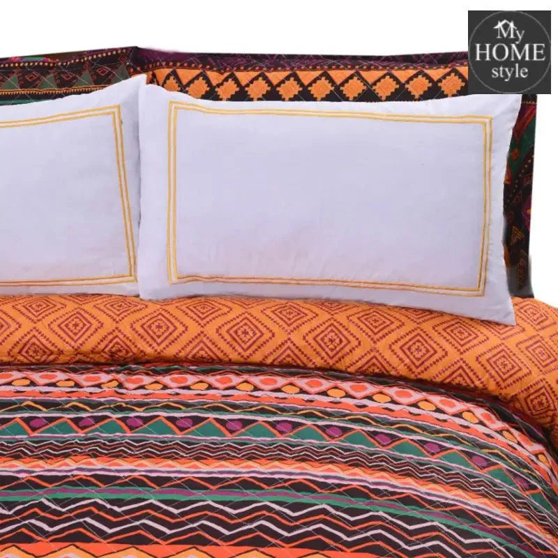 5 Pcs Quilted Printed Bedspread set MHS-14