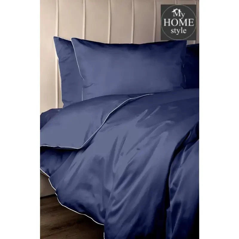 6 pcs corded Luxury Duvet set Navy SC