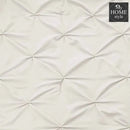 6 Pc's Luxury Diamond Pintuck Bedspread Light Filled Cream