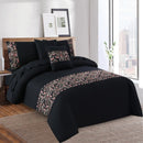 6 Pcs Luxury Embroidered Duvet Set - 1257