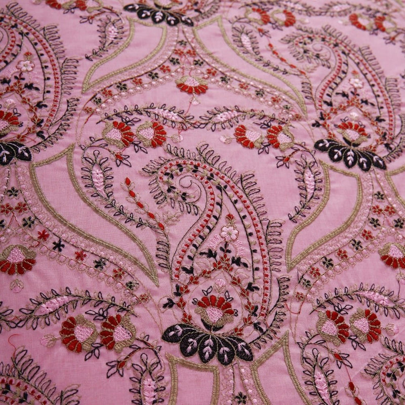 6 Pcs Luxury Embroidered Duvet Set - 1259