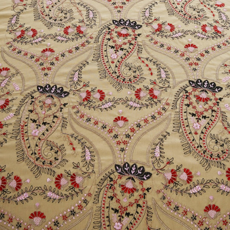 6 Pcs Luxury Embroidered Duvet Set - 1261