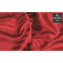 6 Pcs Luxury Maroon Satin Stripe Duvet Set