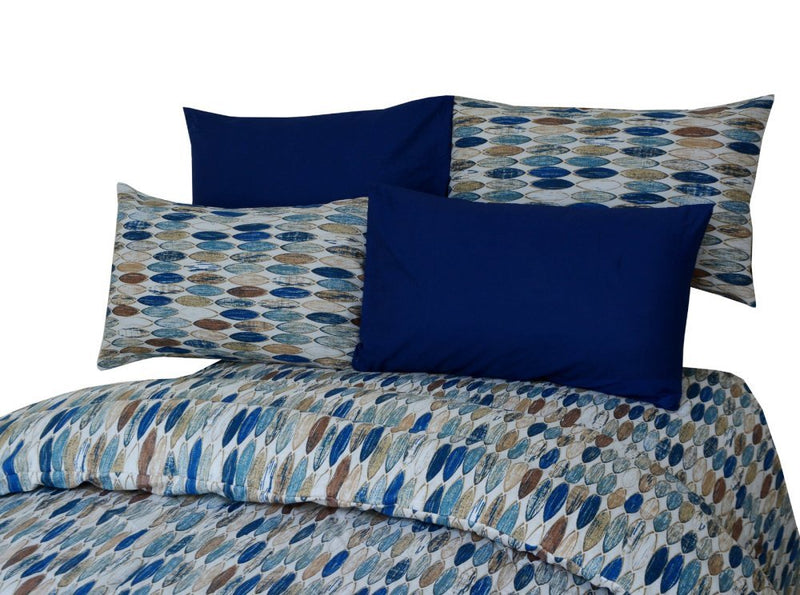 6 Pcs Luxury Printed Comforter Set - 1225