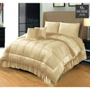 6 PC'S LUXURY VELVET DUVET SET CREAM