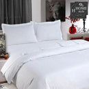 6 Pcs Luxury White Satin Stripe Duvet Set